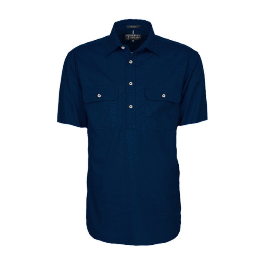Pilbara Mens Closed Front Short Sleeve Shirt RM200CFS
