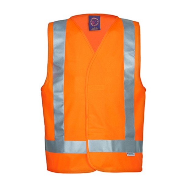 Ritemate Hi Viz Vest 50MM Reflective Tape RM4245T in Orange