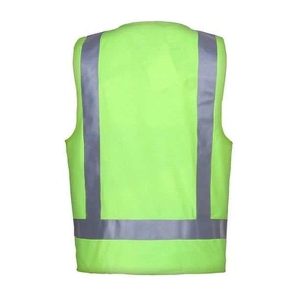 Ritemate Hi Viz Vest 50MM Reflective Tape RM4245T in Yellow, back view