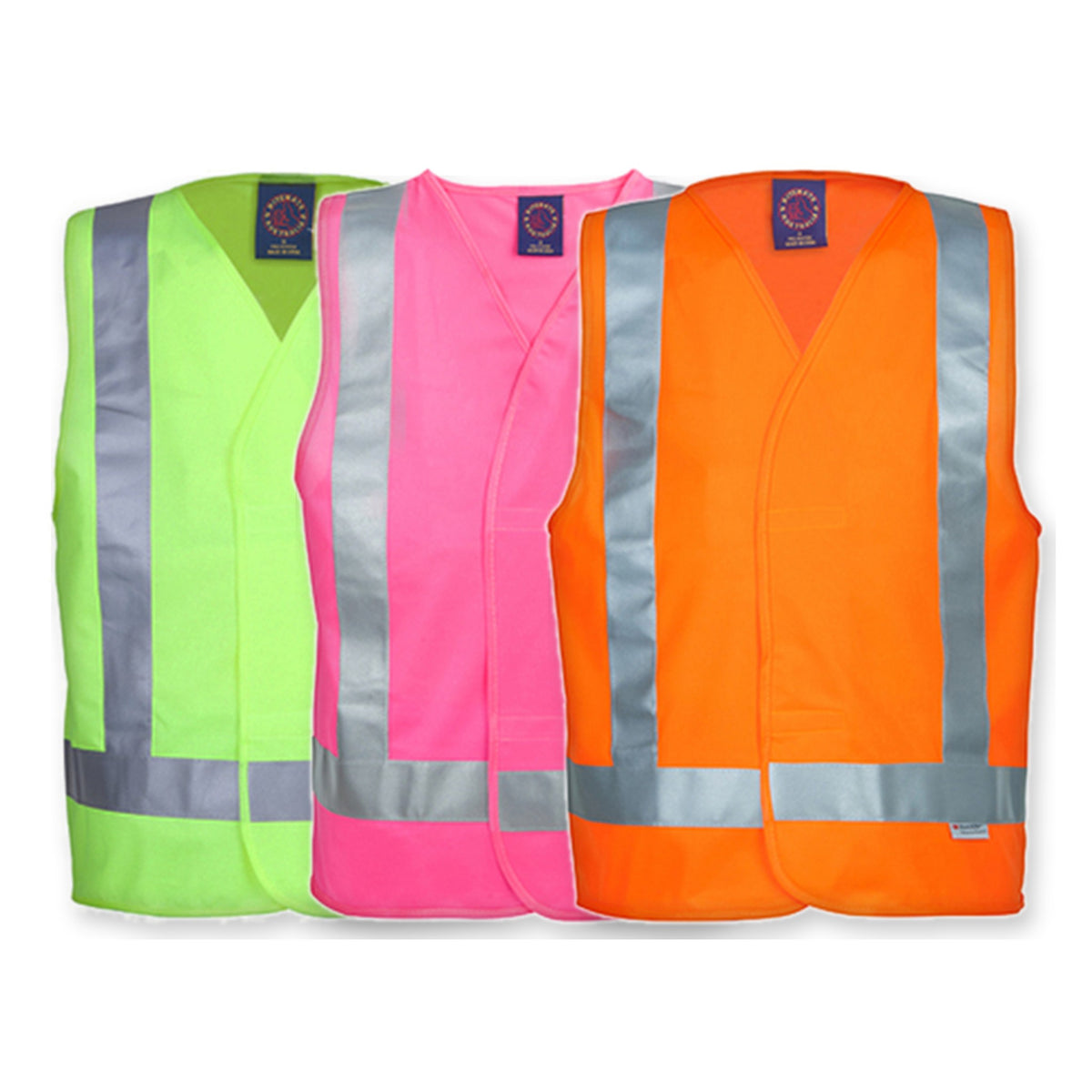 Ritemate Hi Viz Vest 50MM Reflective Tape RM4245T in 3 colours: Yellow, Pink, Orange