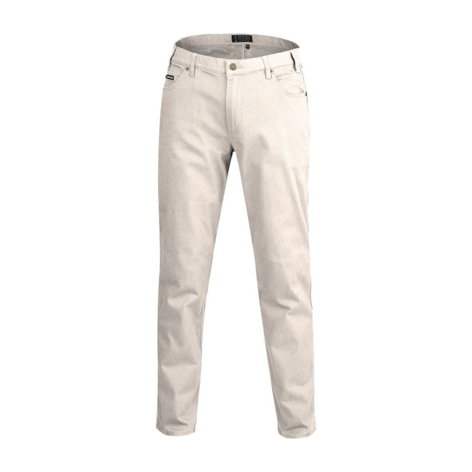 Pilbara Mens Cotton Stretch Jean RMPC014 in Bone