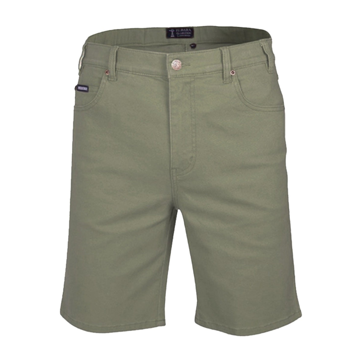 Pilbara Mens Cotton Stretch Jean Shorts RMPC033 in Seagrass