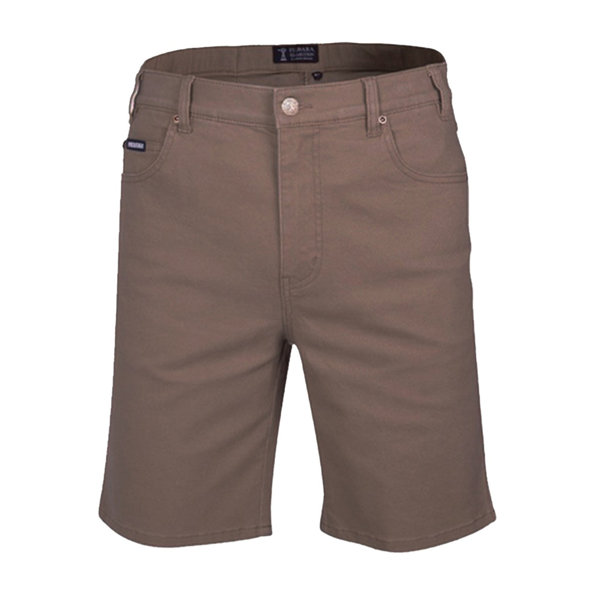 Pilbara Mens Cotton Stretch Jean Shorts RMPC033 in Vintage Grey