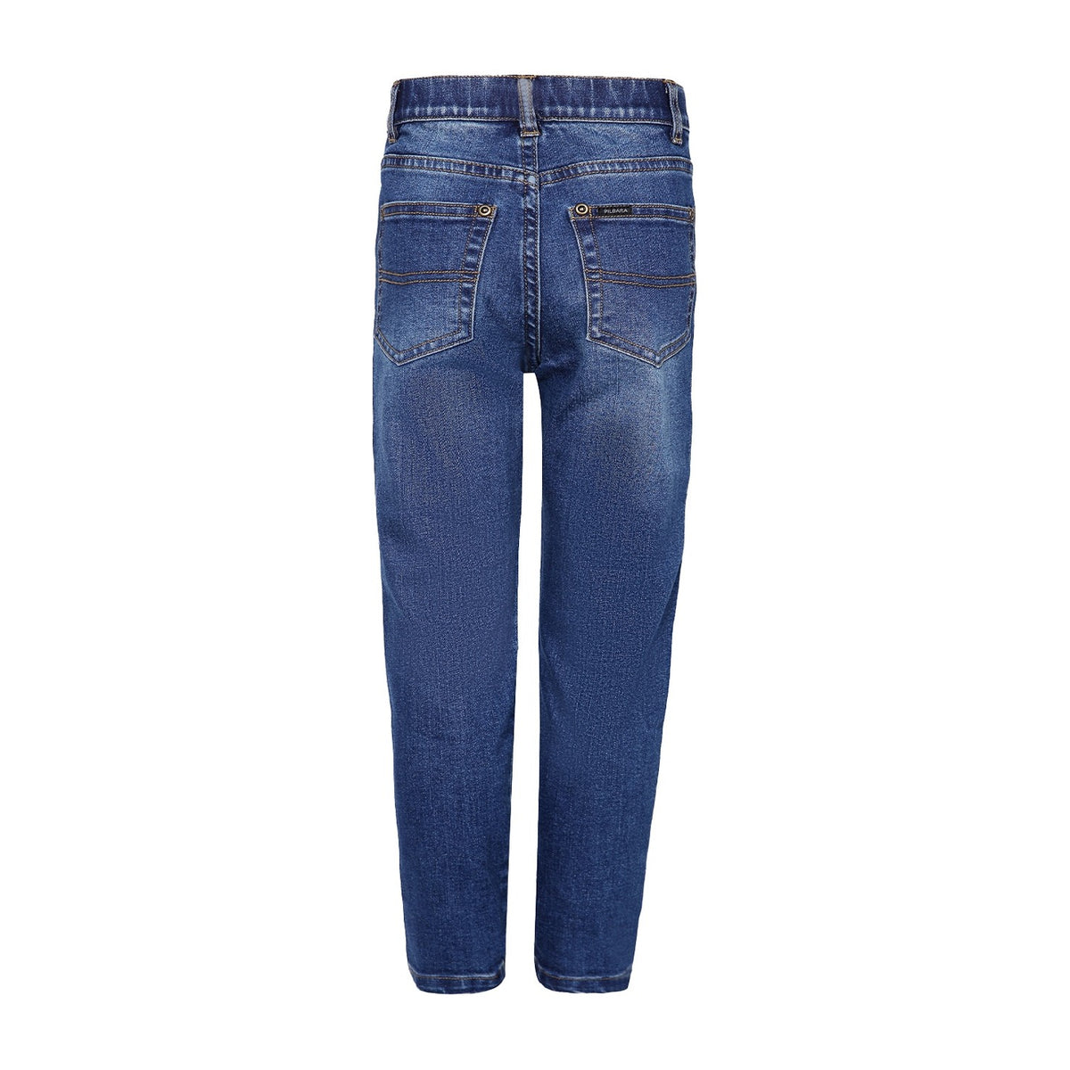 Pilbara Kids Stretch Denim Jeans RMPC057 in Blue, back view