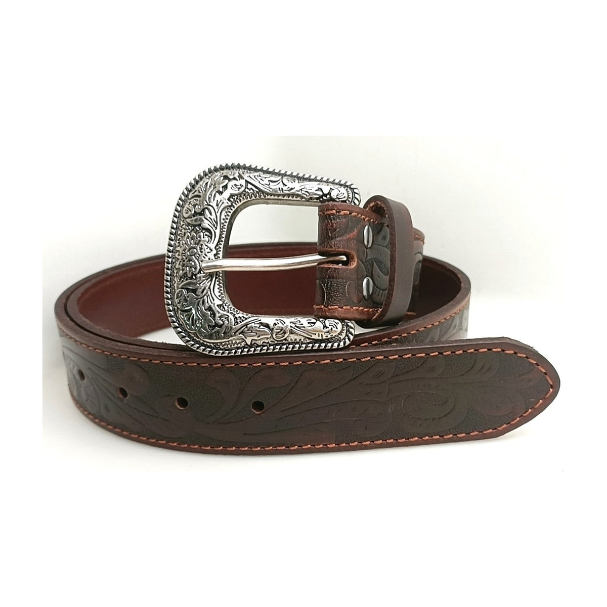 Pilbara Western Dress Buckle Tooled Leather Belt RMPW004