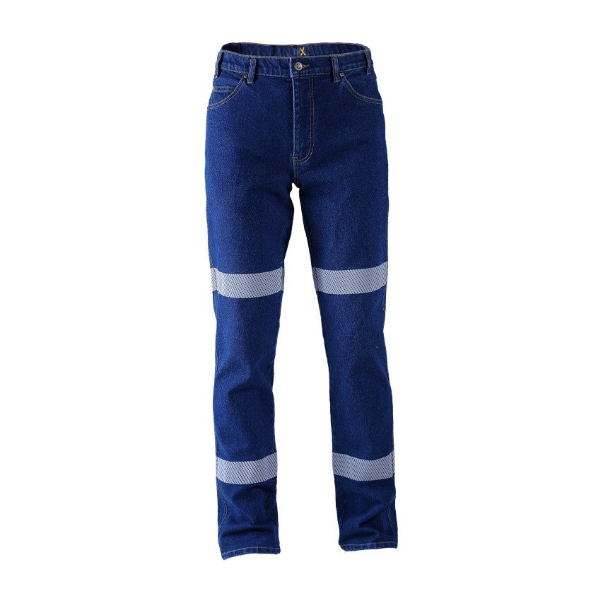 RMX Flexible Fit Stretch Denim Jeans, Reflective RMX007R in Blue
