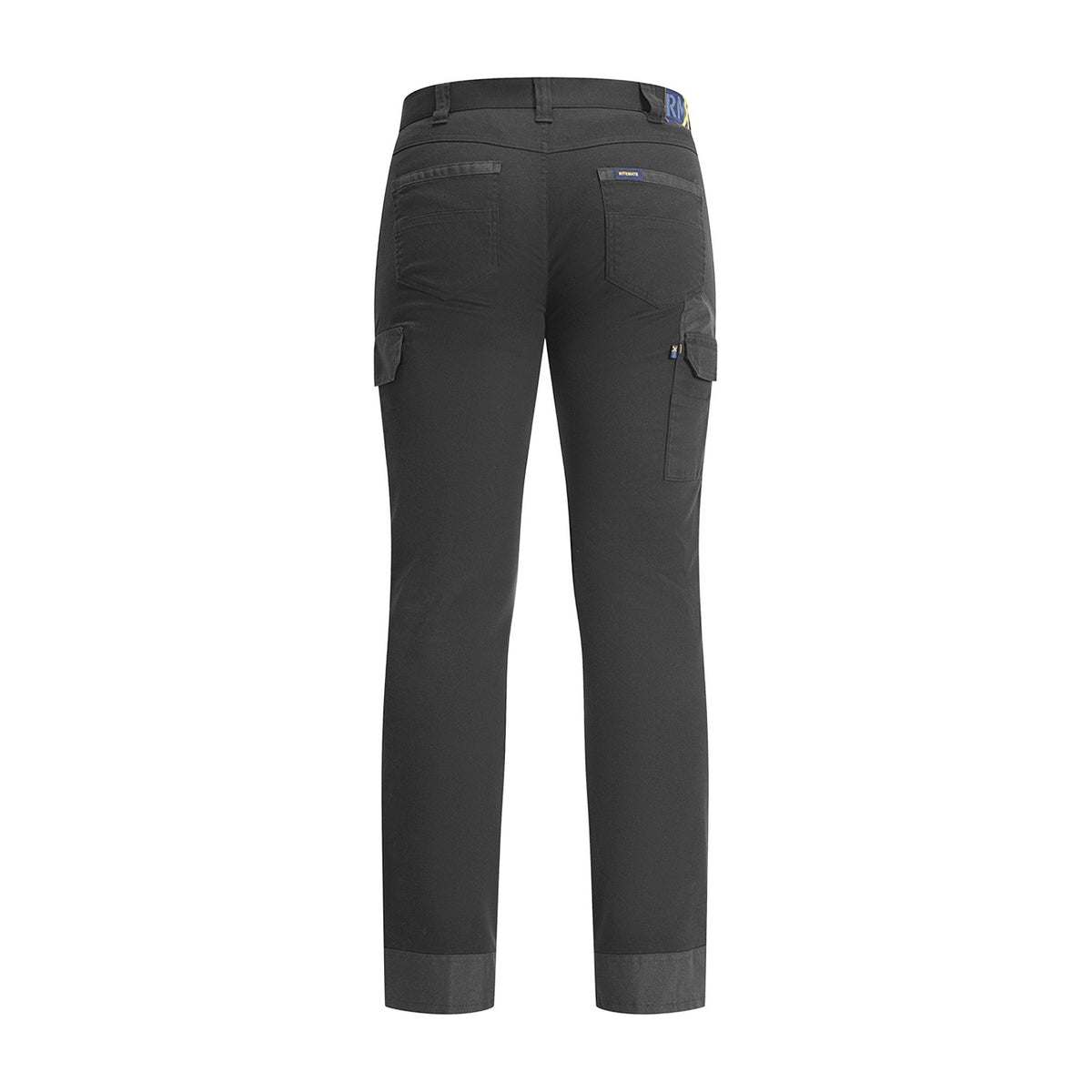 RMX Flexible Fit Light Weight Tactical Pants RMX011 in Black, back view