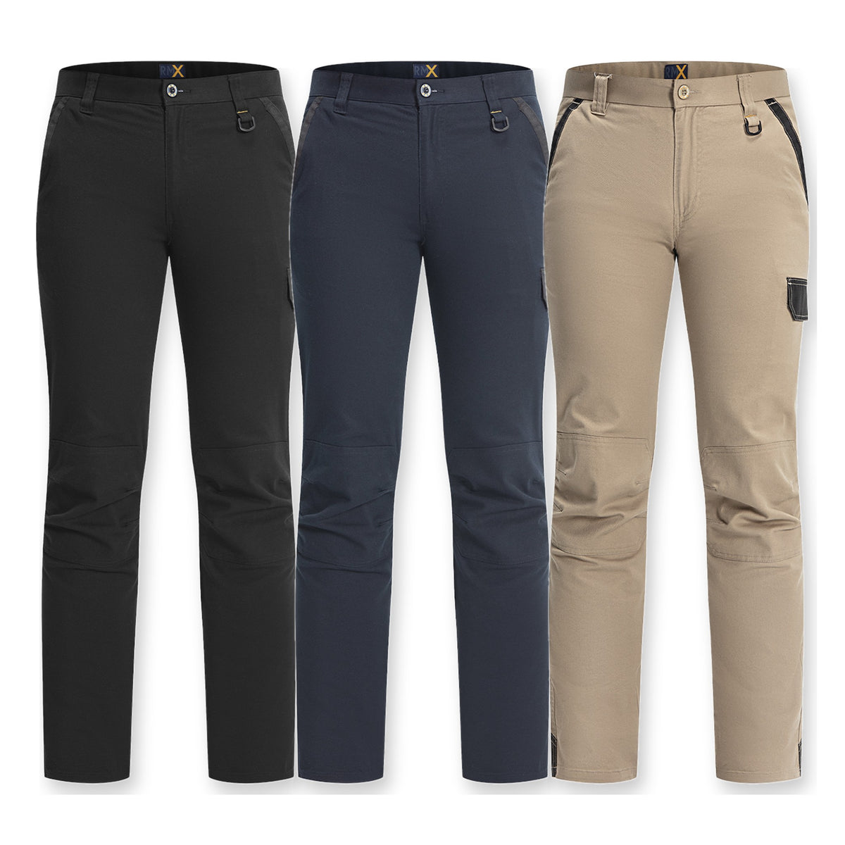 RMX Flexible Fit Light Weight Tactical Pants RMX011 in 3 colours: Black, Dark Navy, Tan