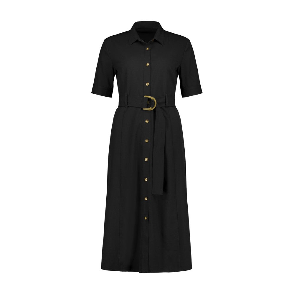 Biz Corporates Adele Womens Midi Dress RO571LS in Black