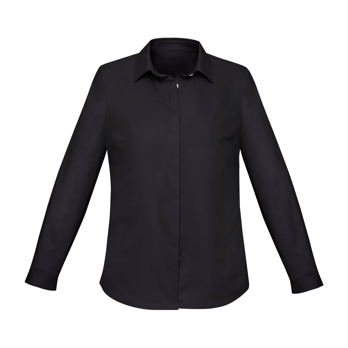 Biz Corporates Charlie Womens Long Sleeve Shirt RS968LL in Black
