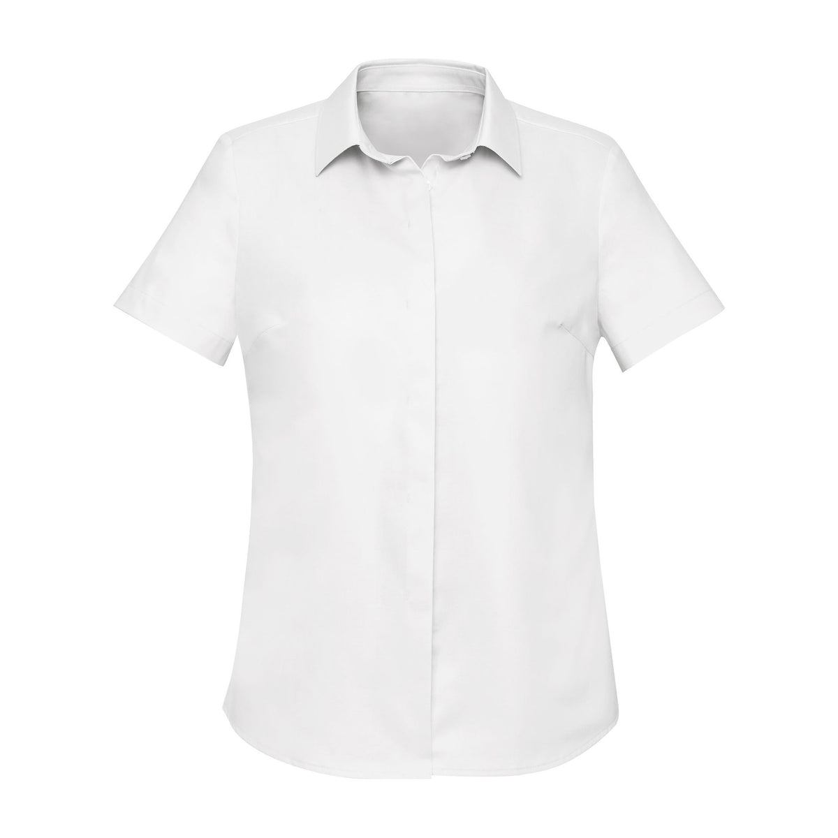 Biz Corporates Charlie Womens Short Sleeve Shirt RS968LS in White