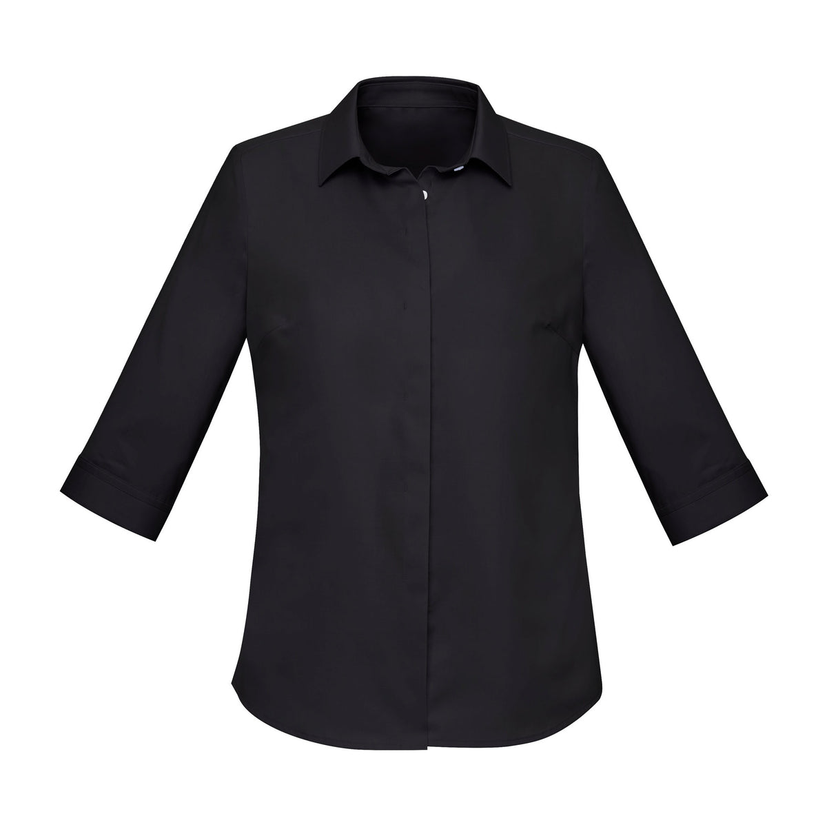 Biz Corporates Charlie Womens 3/4 Sleeve Shirt RS968LT in Black