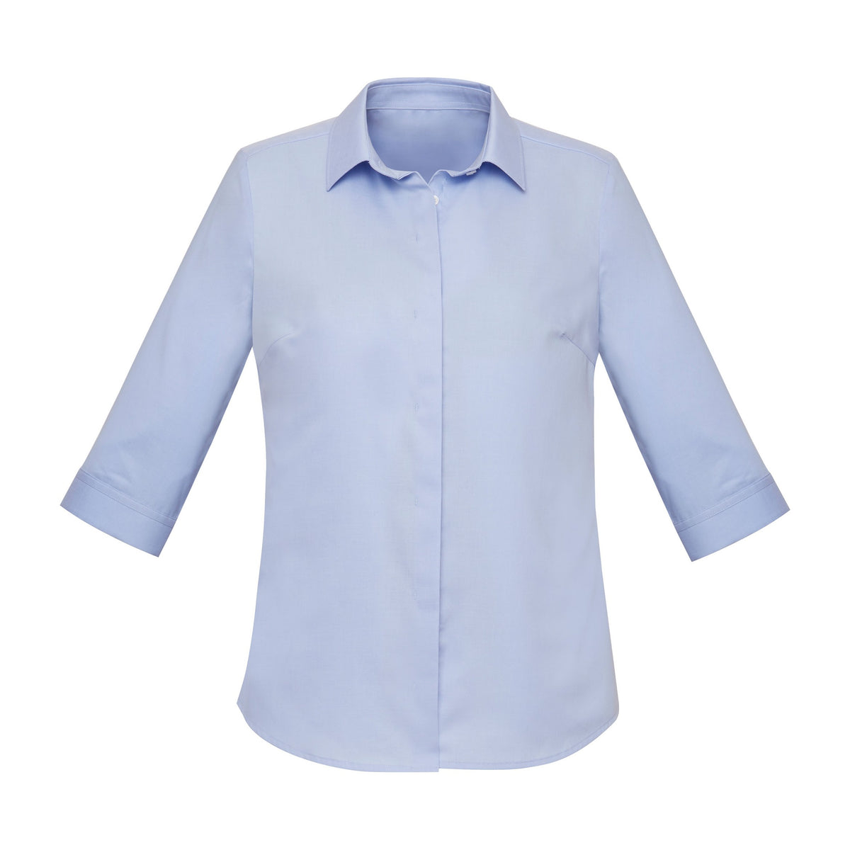 Biz Corporates Charlie Womens 3/4 Sleeve Shirt RS968LT in Blue Chambray