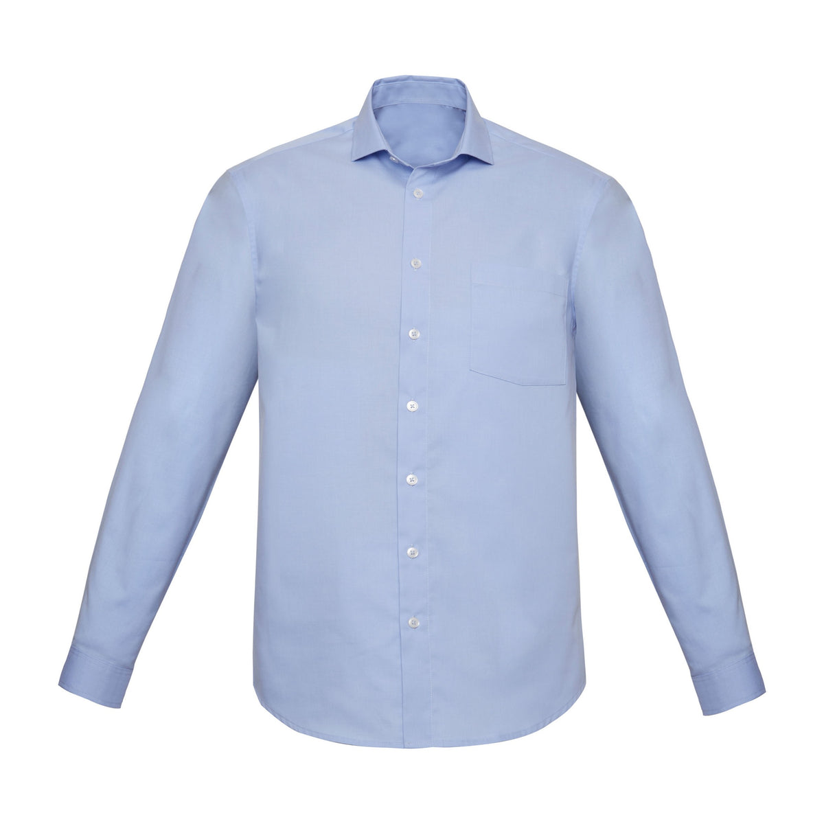 Biz Corporates Charlie Mens Classic Fit Long Sleeve Shirt RS968ML in Blue Chambray