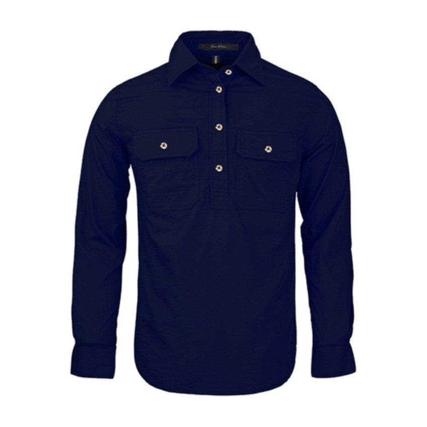 Pilbara Womens Closed Front Long Sleeve Shirt RM300CF