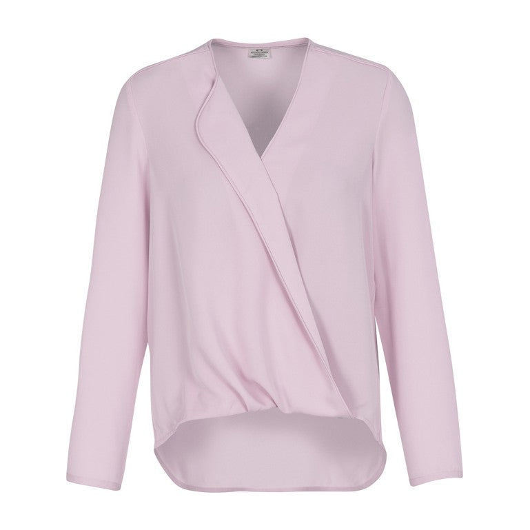 Biz Lily Womens Hi-Lo Blouse S014LL in Amethyst