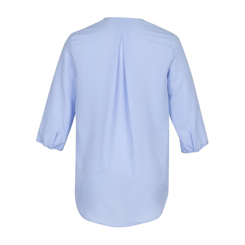 Biz Lily Womens Longline Blouse S015LT in Ice Blue, view 2