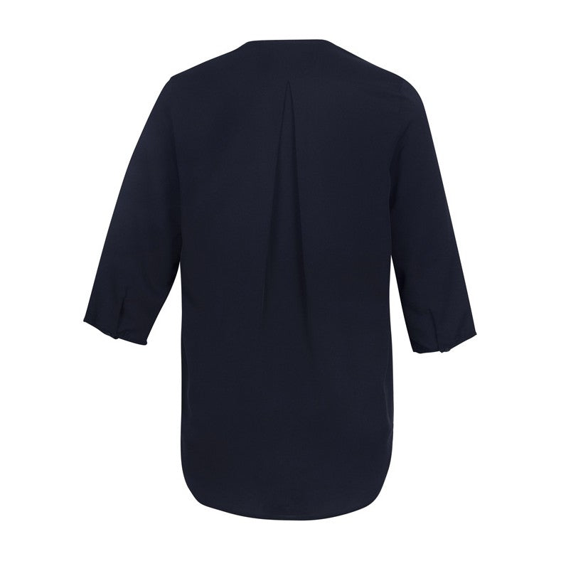 Biz Lily Womens Longline Blouse S015LT in Ink, view 2