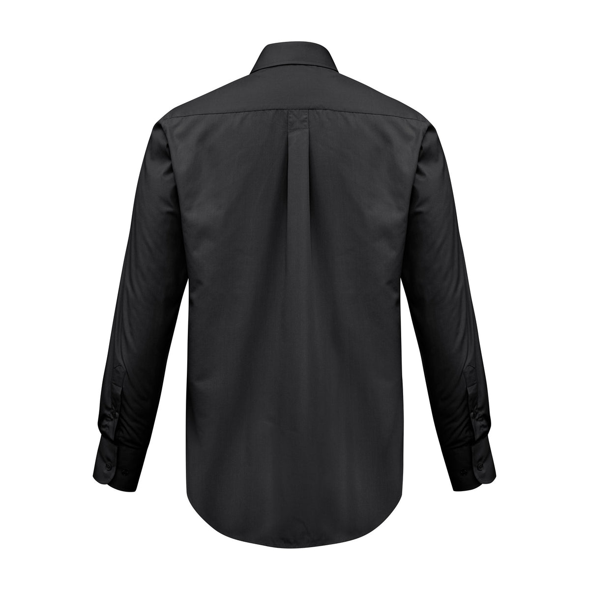 Biz Base Mens Long Sleeve Shirt S10510 in Black, view 2