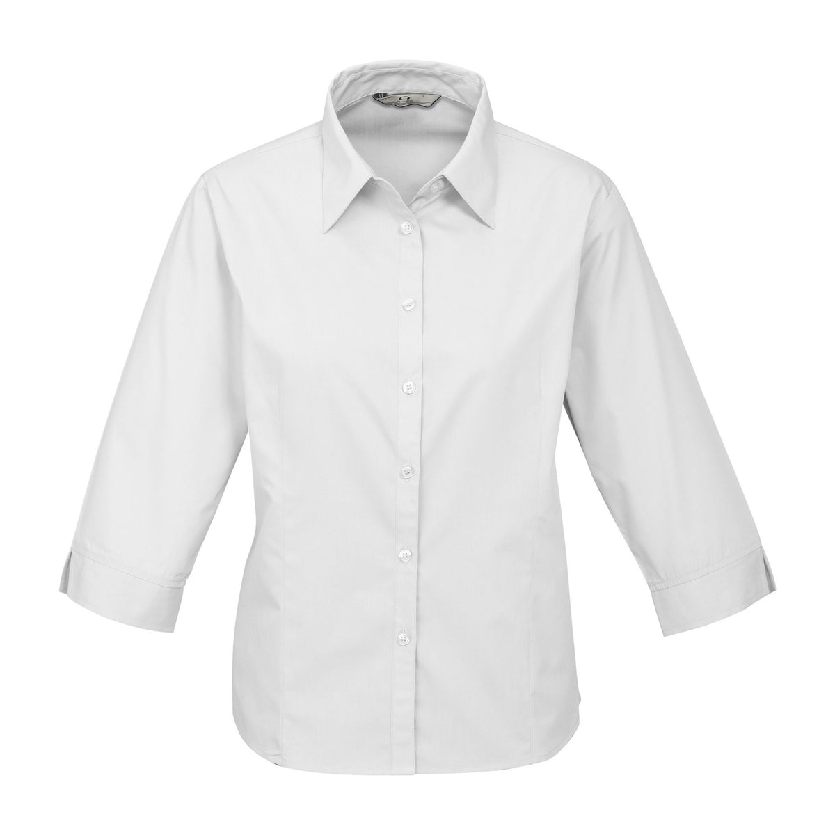 Biz Base Womens 3/4 Sleeve Shirt S10521 in White