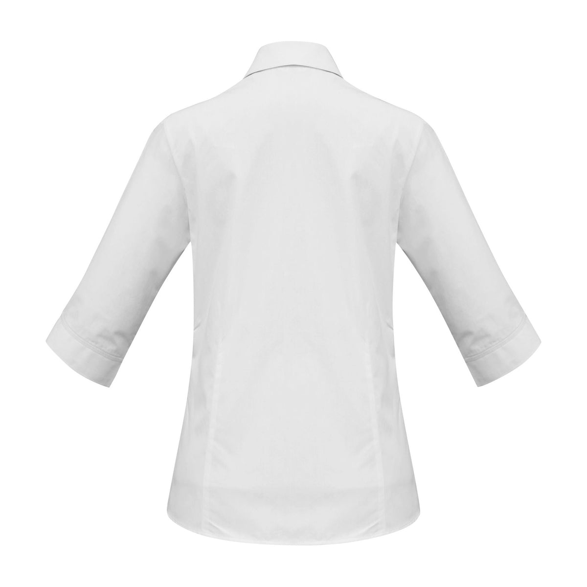 Biz Base Womens 3/4 Sleeve Shirt S10521 in White, view 2