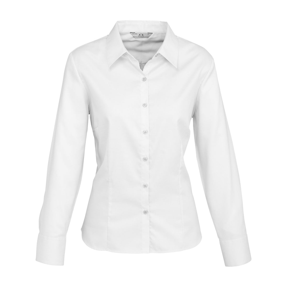 Biz Luxe Womens Long Sleeve Shirt S118LL in White