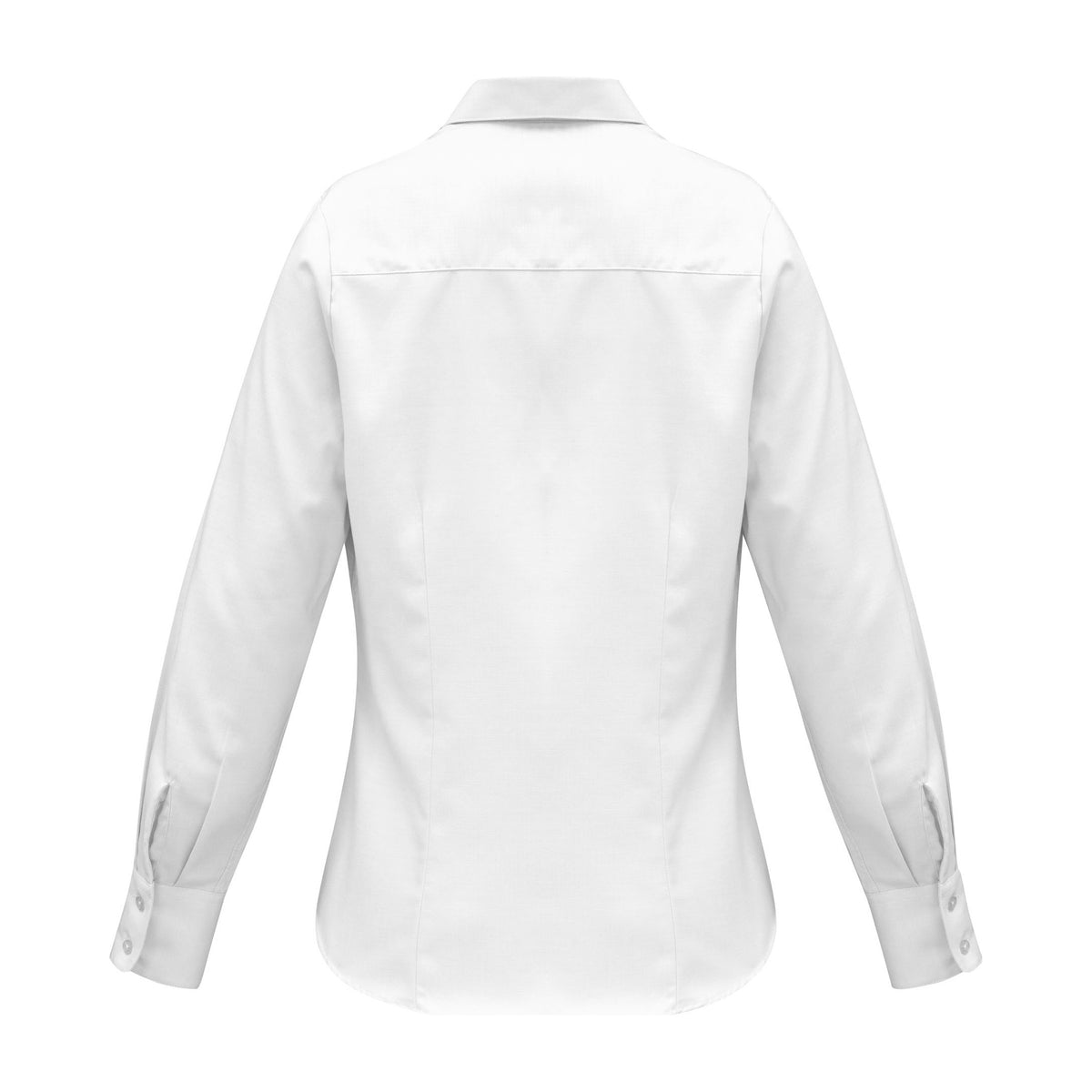 Biz Luxe Womens Long Sleeve Shirt S118LL in White, view 2