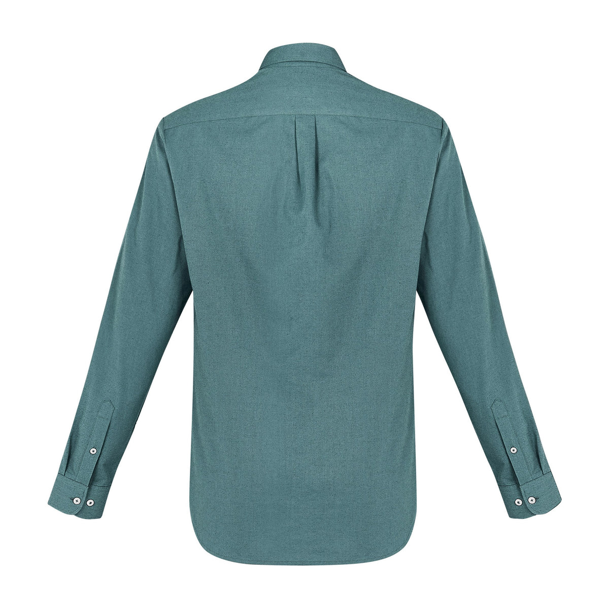 Biz Memphis Mens Long Sleeve Shirt S127ML in Jasper Green, view 2