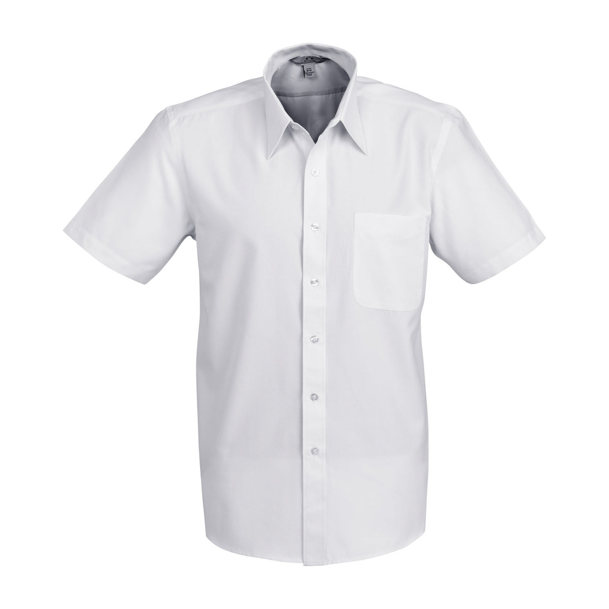 Biz Ambassador Mens Short Sleeve Shirt S251MS in Silver Grey