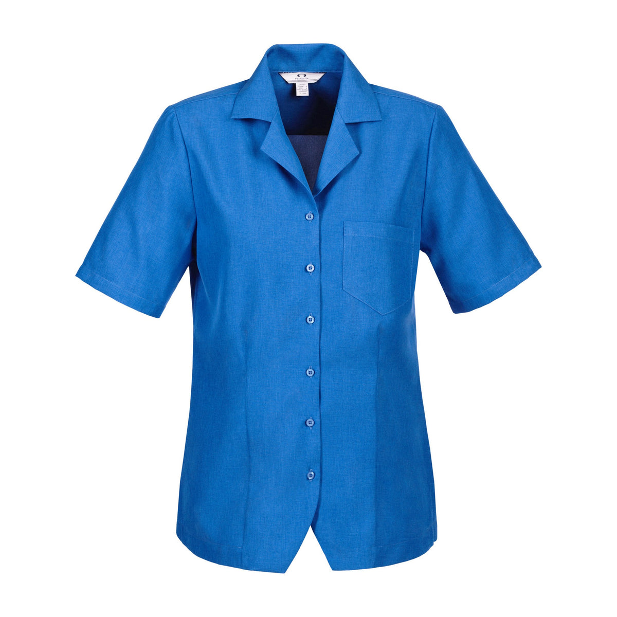 Biz Oasis Womens Overblouse S265LS in Electric Blue