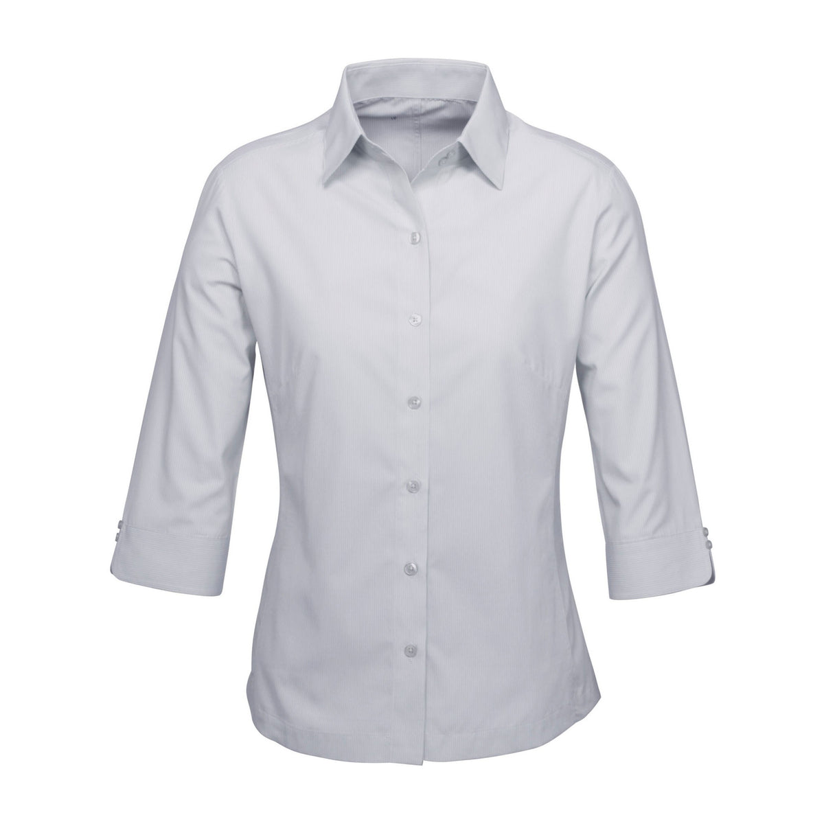 Biz Ambassador Womens 3/4 Sleeve Shirt S29521 in Silver Grey