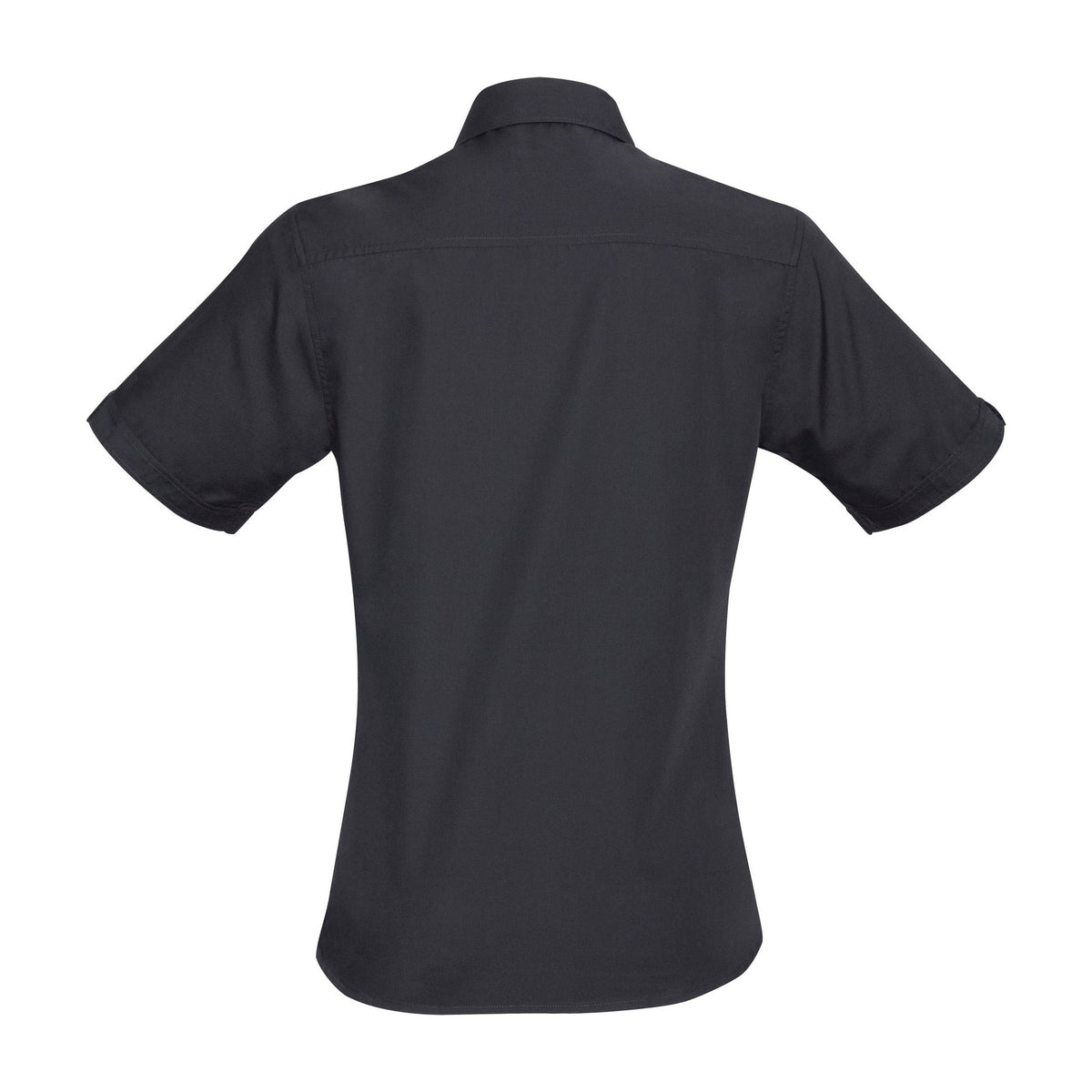 Biz Bondi Womens Short Sleeve Shirt S306LS in Charcoal, view 2