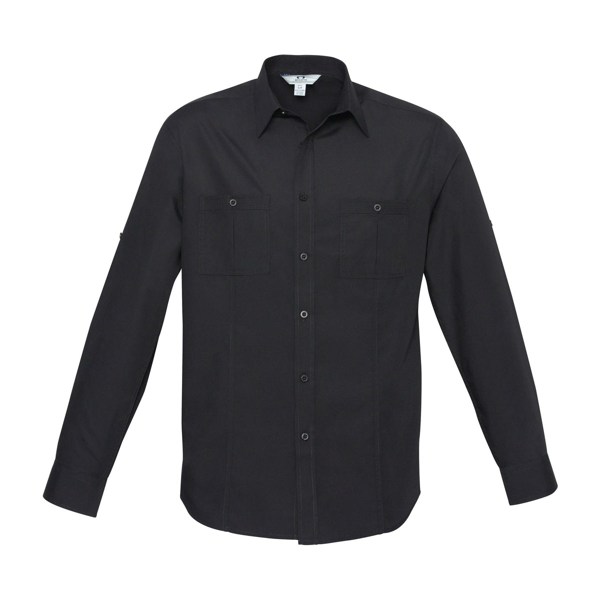 Biz Bondi Mens Long Sleeve Shirt S306ML in Black