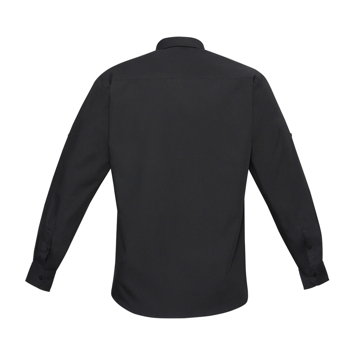 Biz Bondi Mens Long Sleeve Shirt S306ML in Black, view 2