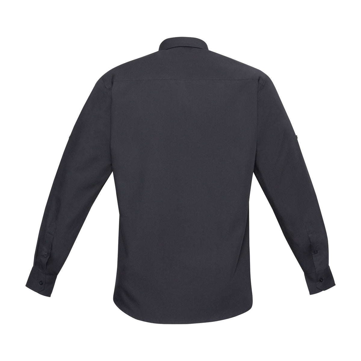 Biz Bondi Mens Long Sleeve Shirt S306ML in Charcoal, view 2