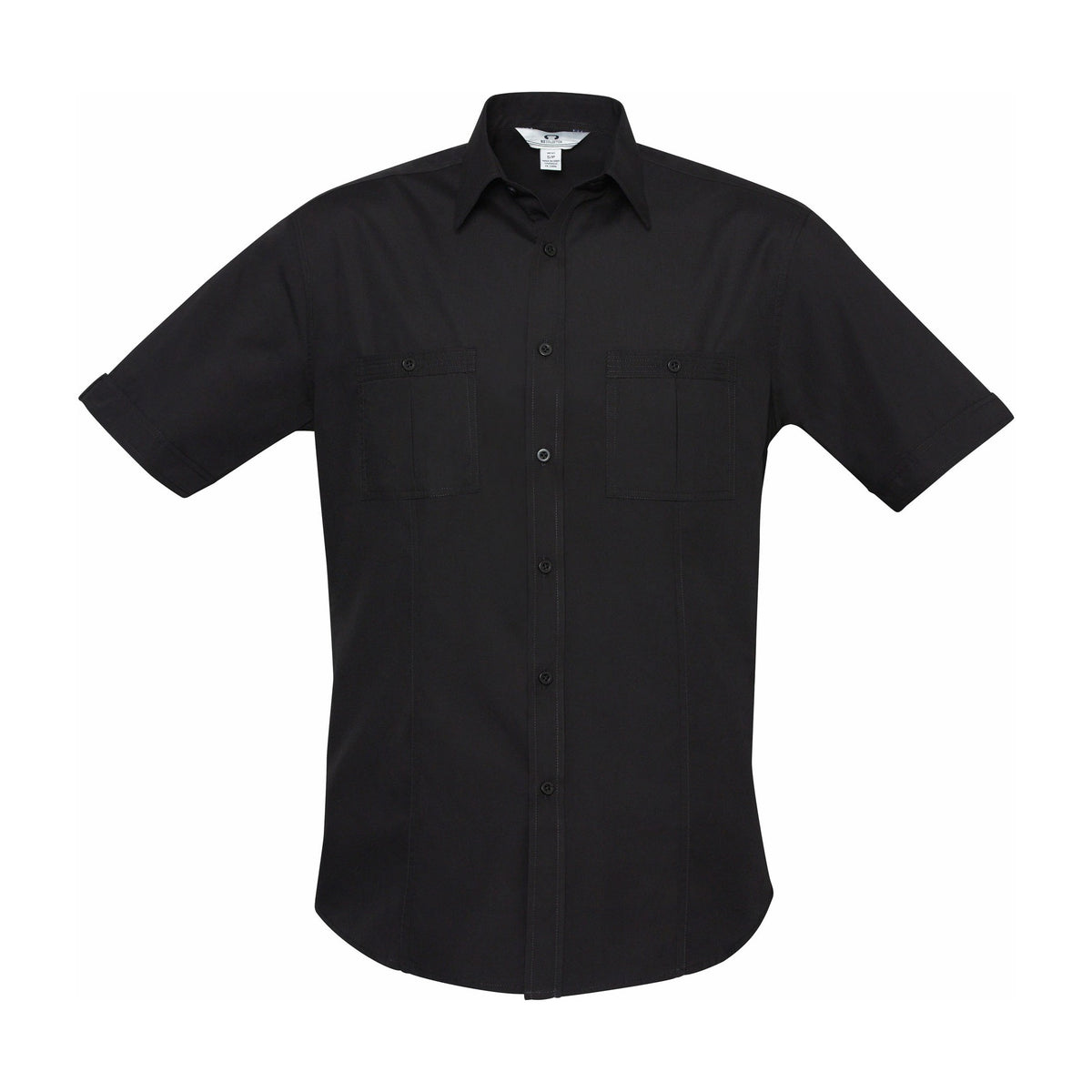 Biz Bondi Mens Short Sleeve Shirt S306MS in Black