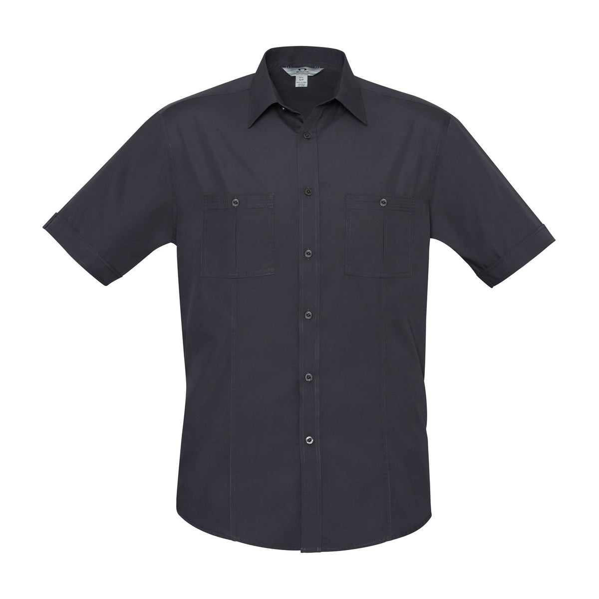 Biz Bondi Mens Short Sleeve Shirt S306MS in Charcoal