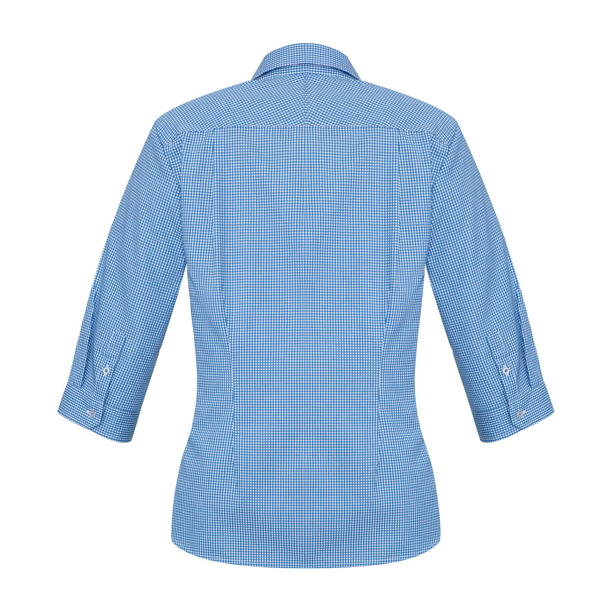 Biz Ellison Womens 3/4 Sleeve Shirt S716LT in French Blue, view 2