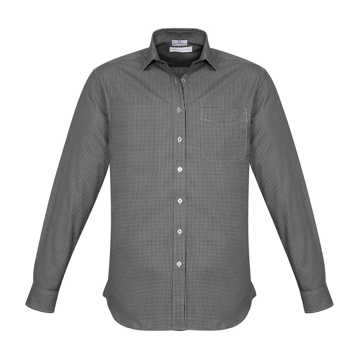 Biz Ellison Mens Long Sleeve Shirt S716ML in Black