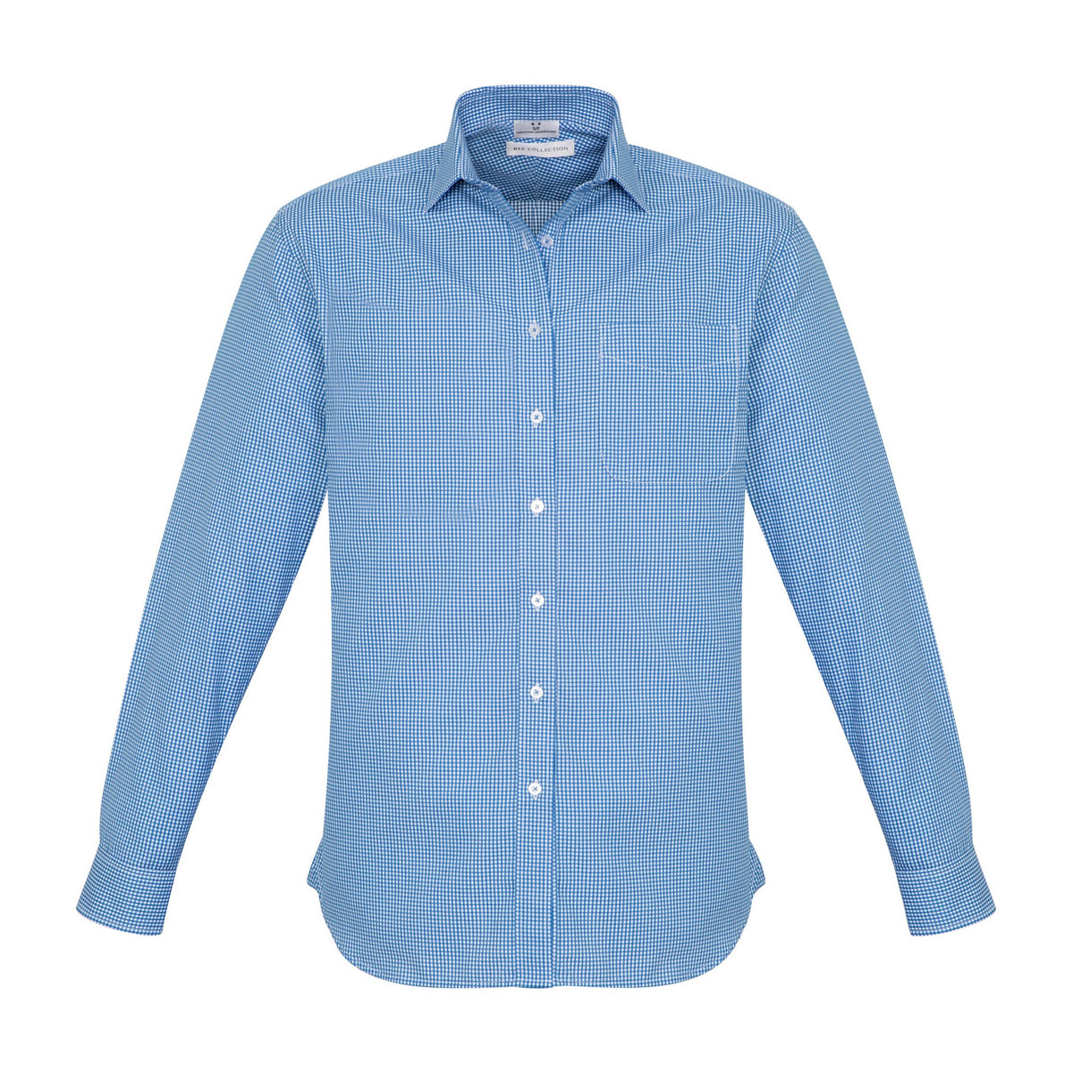 Biz Ellison Mens Long Sleeve Shirt S716ML in French Blue