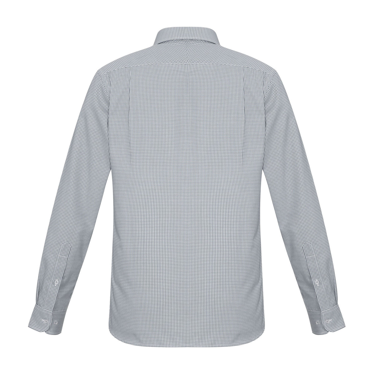 Biz Ellison Mens Long Sleeve Shirt S716ML in Silver, view 2
