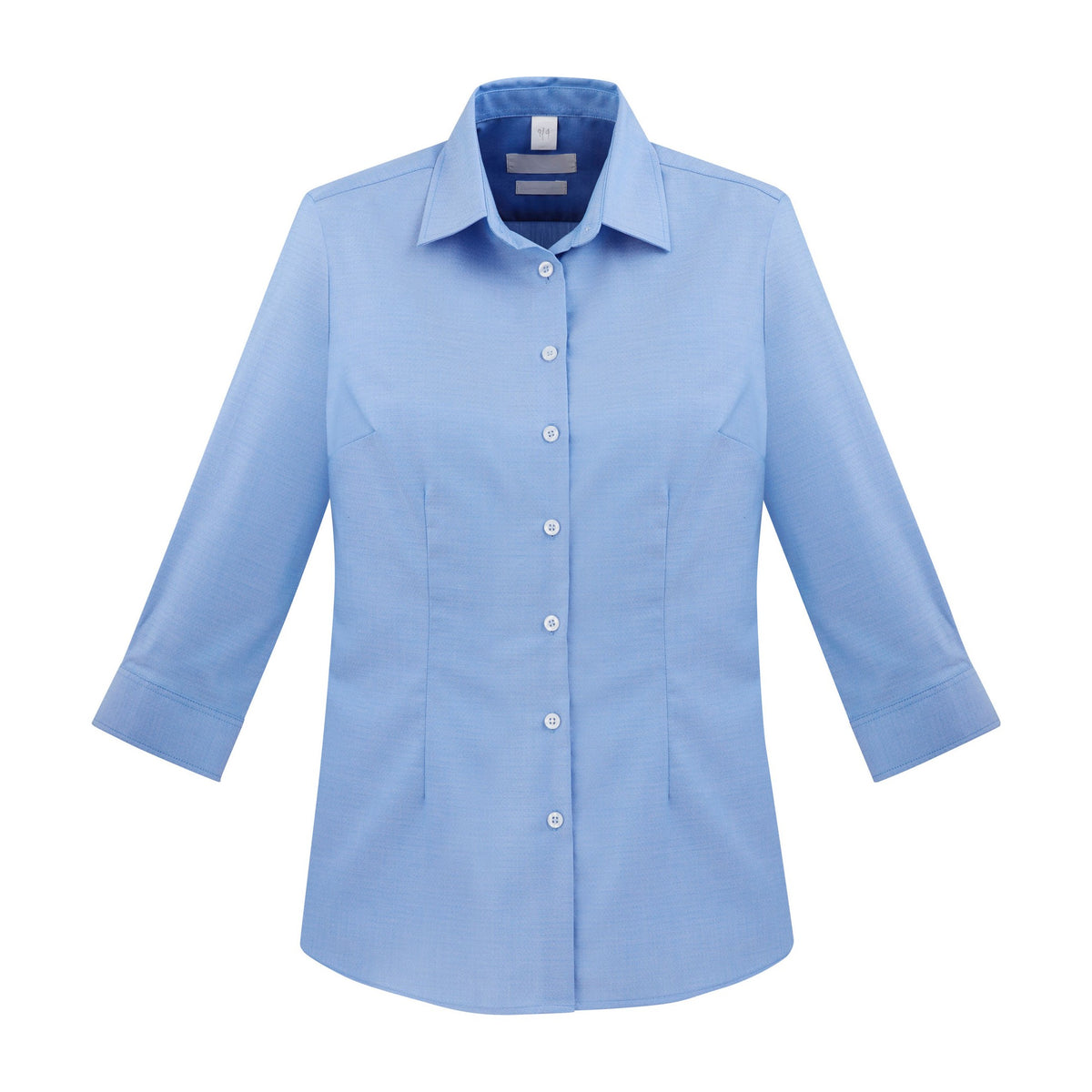 Biz Regent Womens 3/4 Sleeve Shirt S912LT in Blue