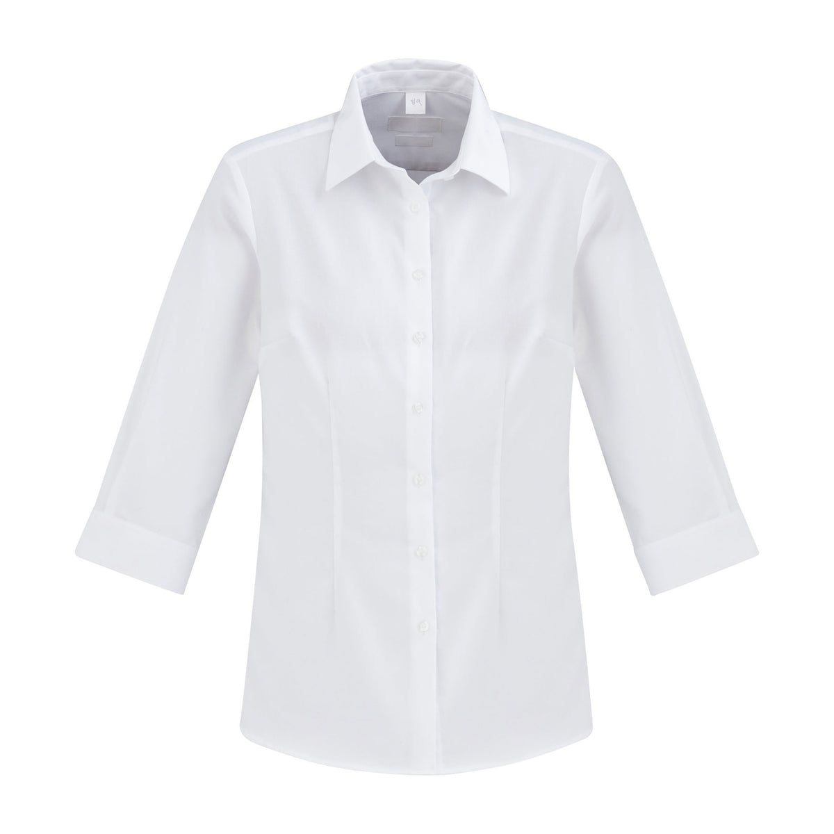 Biz Regent Womens 3/4 Sleeve Shirt S912LT in White