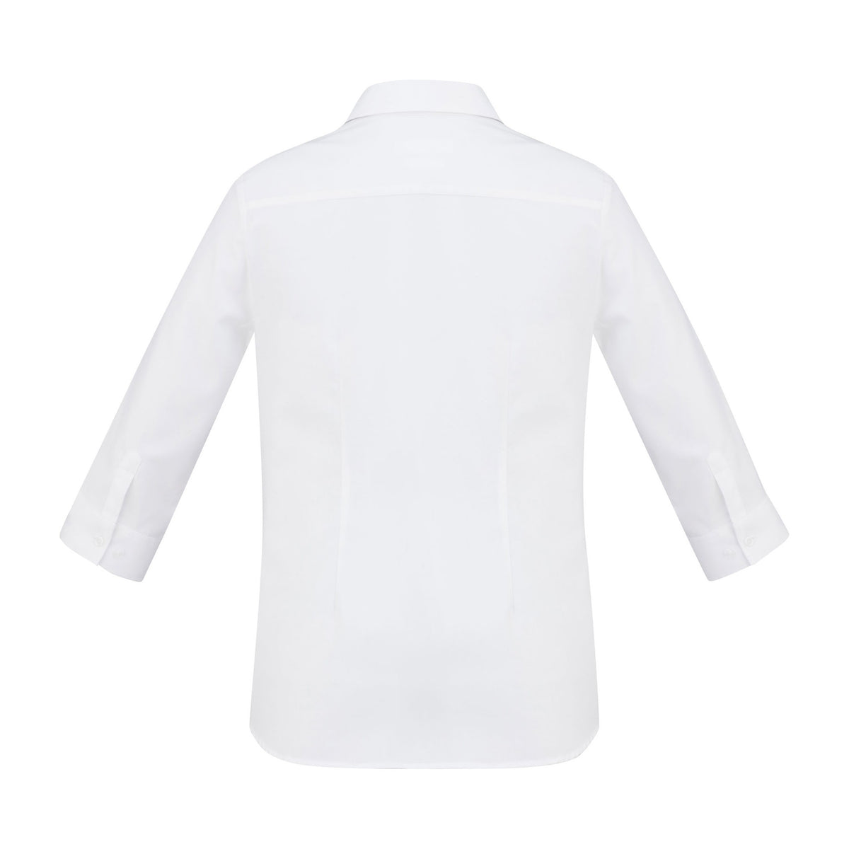 Biz Regent Womens 3/4 Sleeve Shirt S912LT in White, view 2