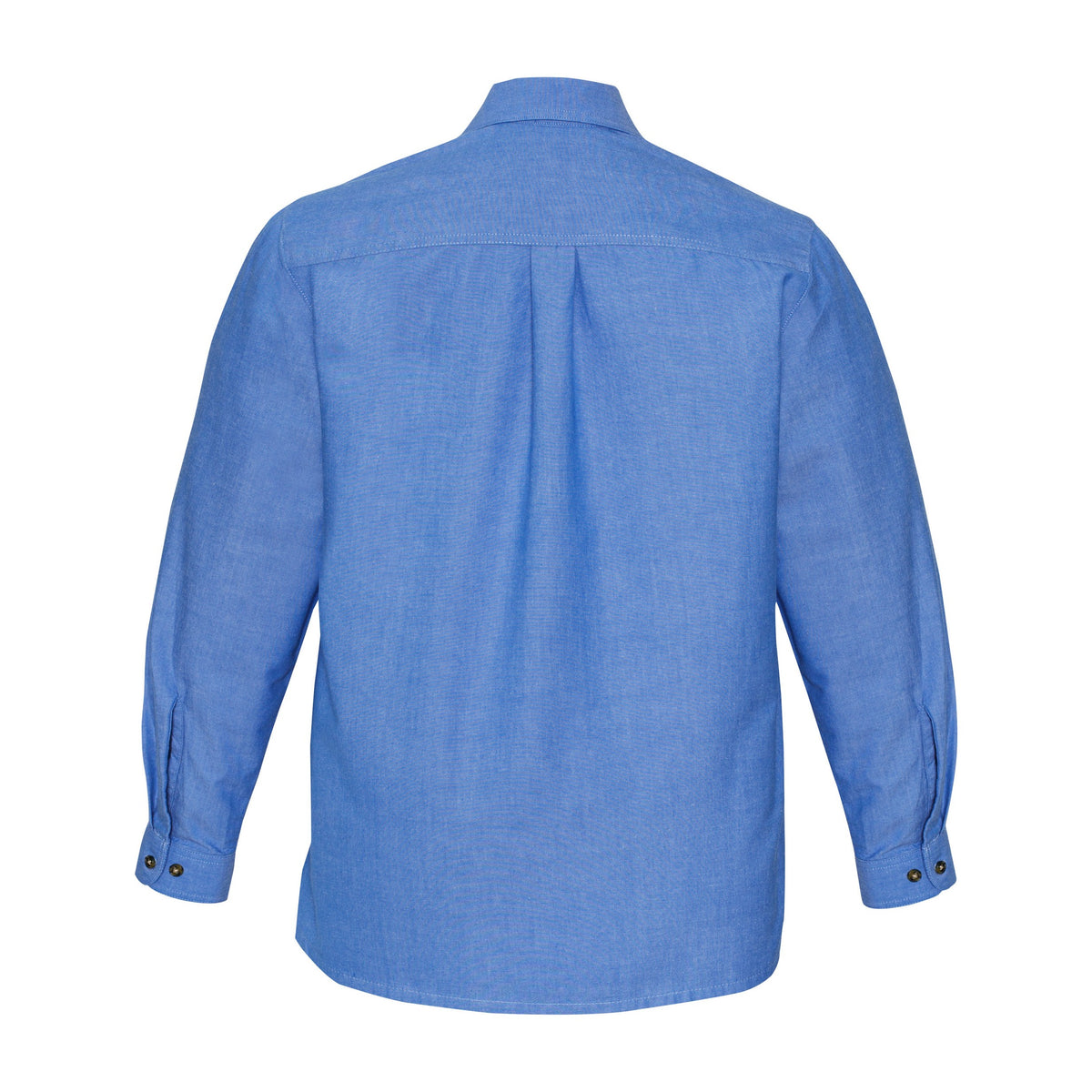 Biz Chambray Mens Long Sleeve Shirt SH112 in Chambray Blue, view 2