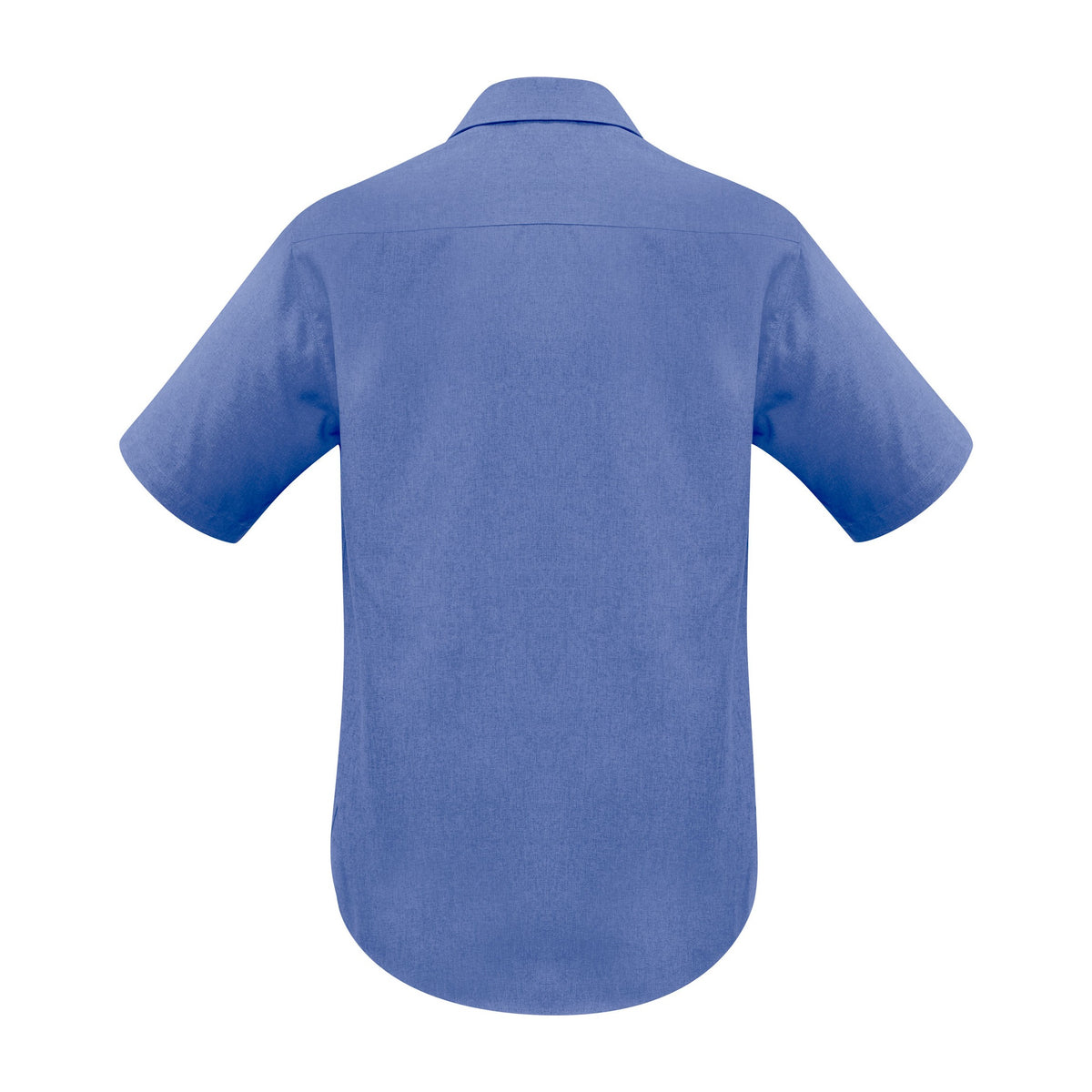 Biz Oasis Mens Short Sleeve Shirt SH3603 in Mid Blue, view 2