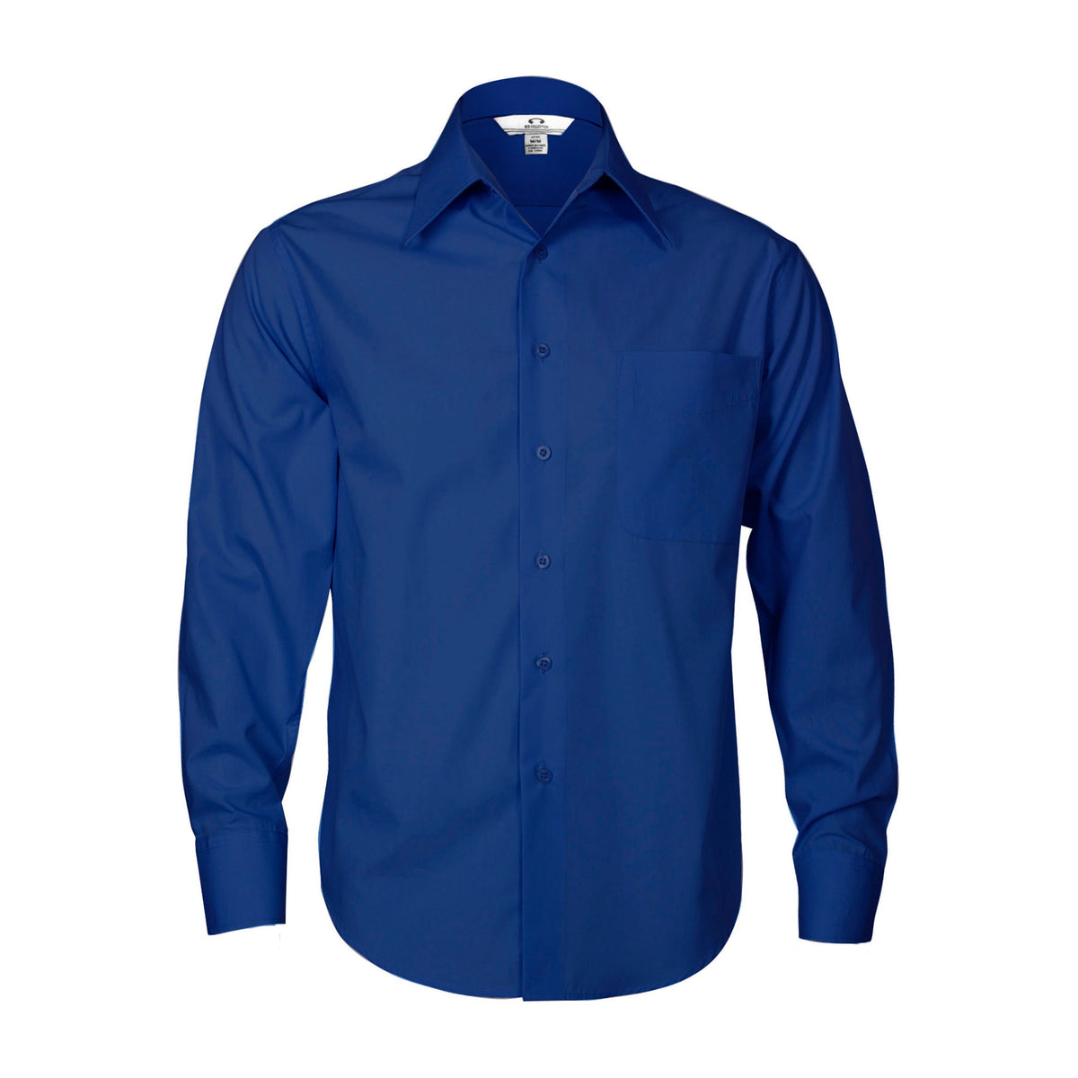 Biz Metro Mens Long Sleeve Shirt SH714 in Royal