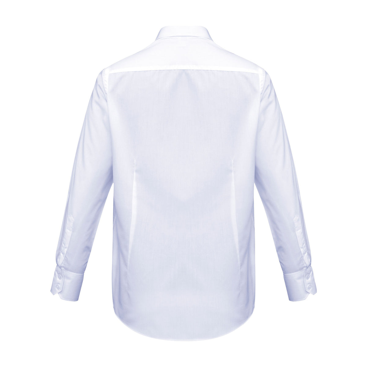 Biz Metro Mens Long Sleeve Shirt SH714 in White, view 2