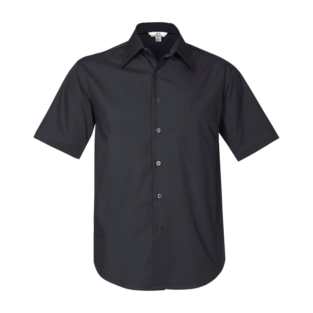 Biz Metro Mens Short Sleeve Shirt SH715 in Charcoal