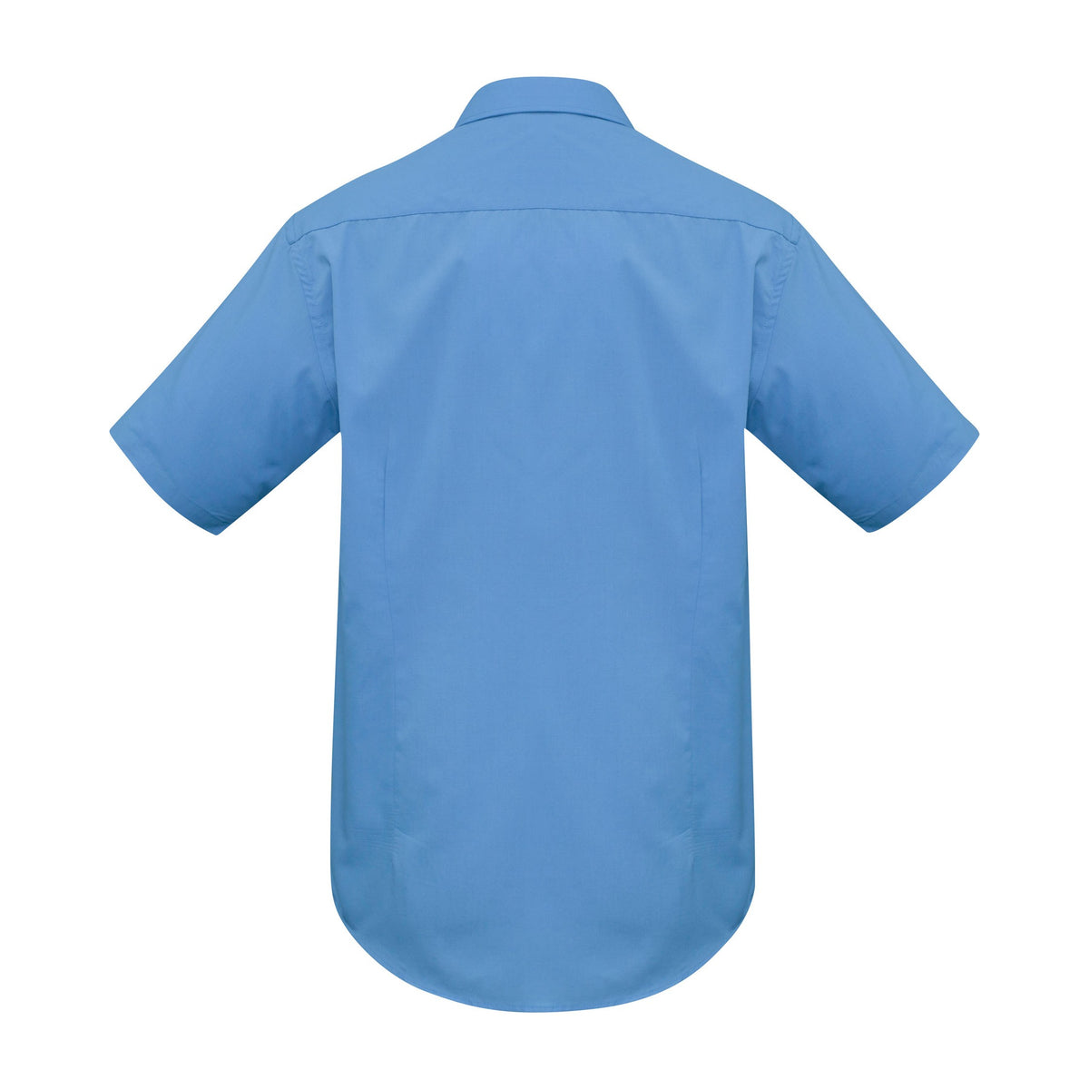 Biz Metro Mens Short Sleeve Shirt SH715 in Mid Blue, view 2
